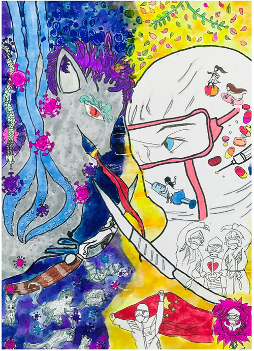 云游科技馆;云微展;太阳城娱乐;抗击疫情;幻想画;冯熙瑶
