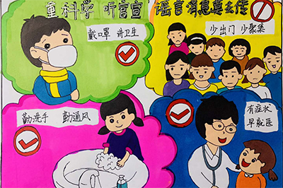 云游太阳城娱乐;云微展;抗击疫情;抗疫宣传画
